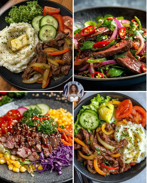 Beef Stir-Fry & Mashed Potatoes