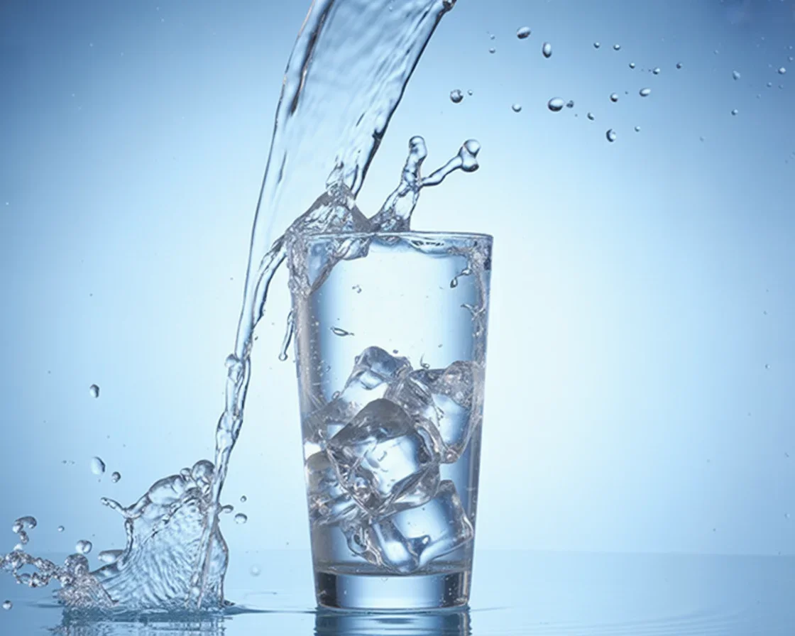 Person drinking water for weight loss, showcasing hydration benefits for metabolism and appetite control.