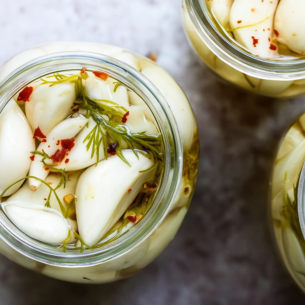 20250727 1824 Pickled Garlic