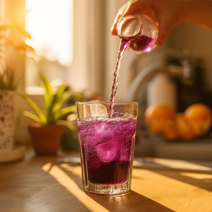 Purple Fizzy Juice for Weight Loss