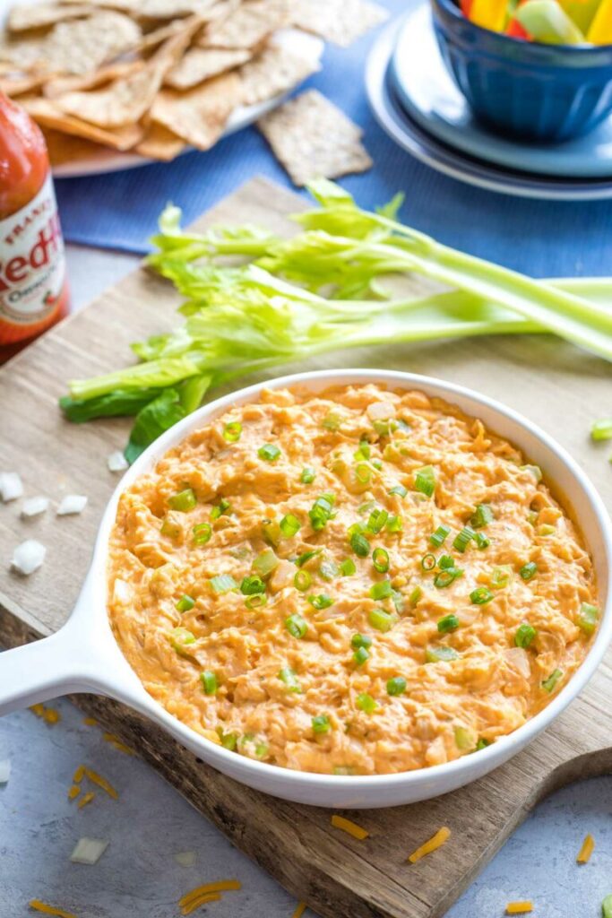 Healthy Buffalo Chicken Dip with Rotisserie Chicken 768x1152 1