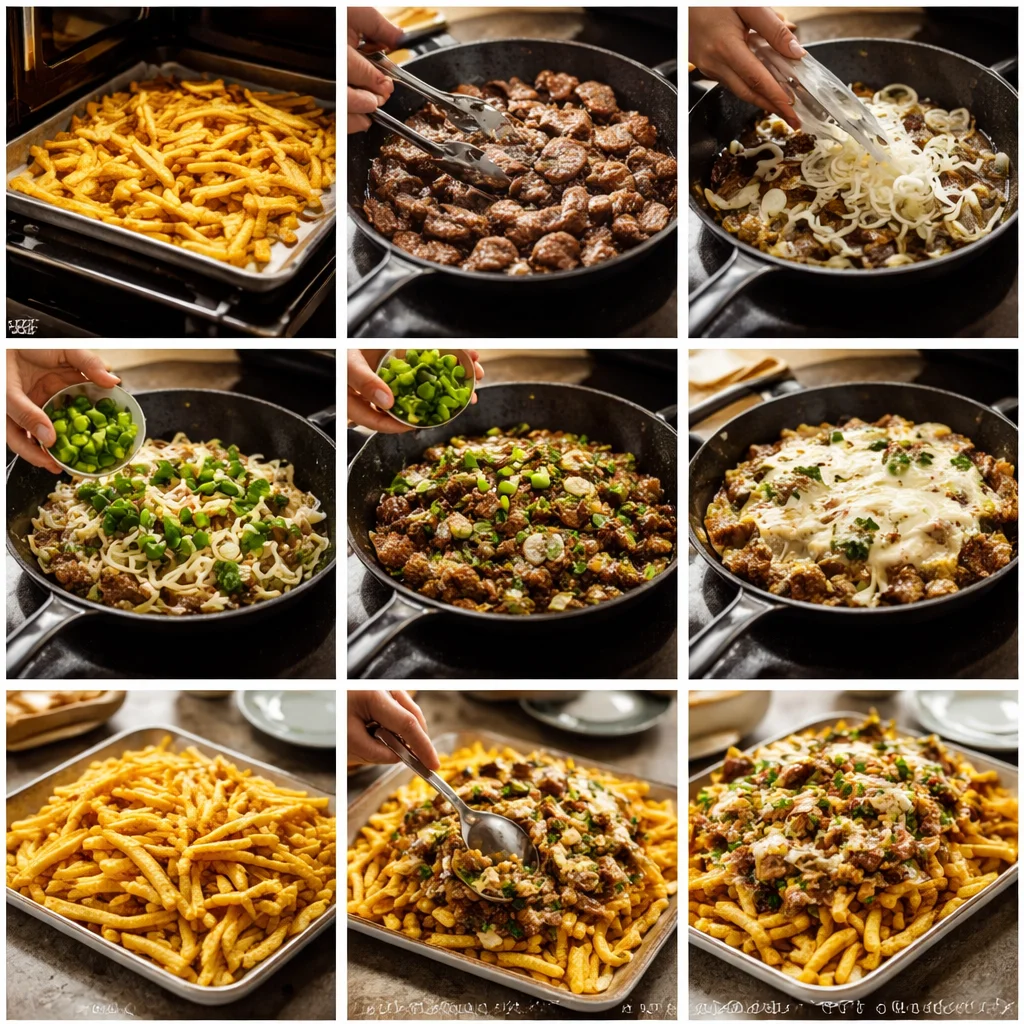 Mouthwatering Philly Steak & Cheese Fries You&rsquo;ll Crave!